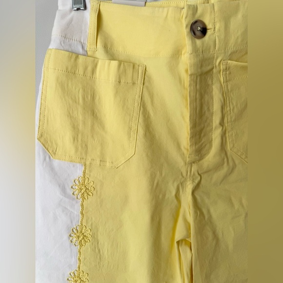 Anthropologie Maeve The Colette Embroidered Crop Wide-Leg Pants - Picture 7 of 13